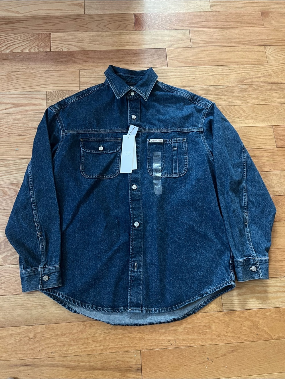 Brand New Calvin Klein Denim Shirt Jacket